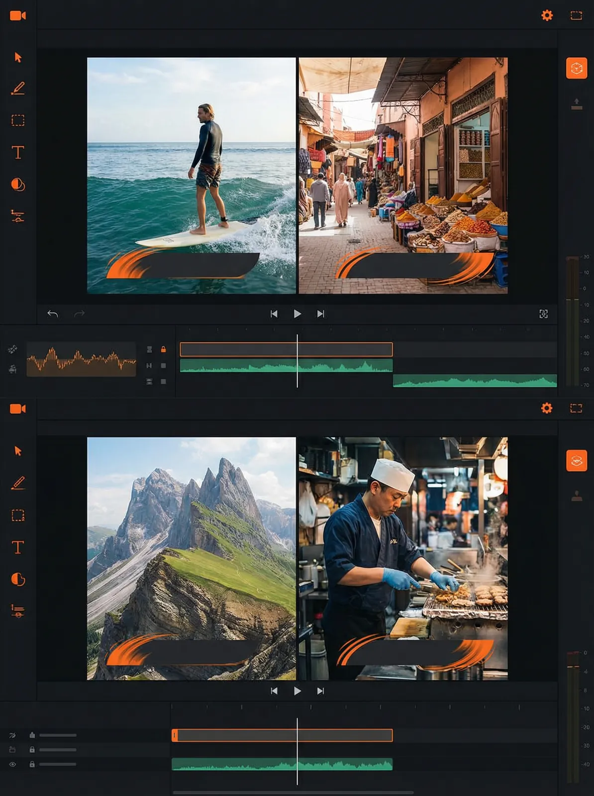 凯发app Vlog开场模板设计